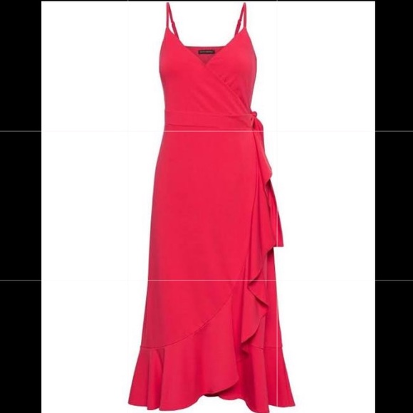ππ» *NEW* Banana Republic Wrap Ruffle Dress